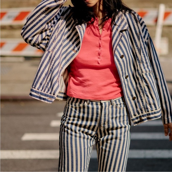 🛑 SOLD 🛑 Judi Rosen Jimmy Jean in St. Mark’s Stripe, Size 26 NWT - Picture 6 of 6